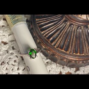 Russian Chrome Diopside Solitaire